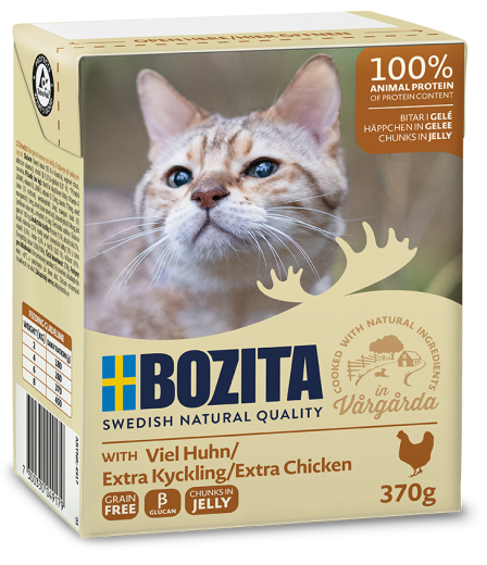 Bozita Cat Tetra Häppchen in Gelee mit viel Huhn 370 g
