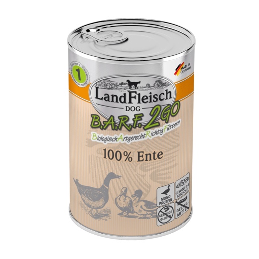 Landfleisch Dog BARF2GO Ente 400 g