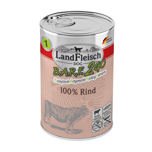 Landfleisch Dog BARF2GO Rind 400 g