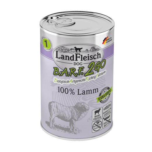 Landfleisch Dog BARF2GO Lamm 400 g