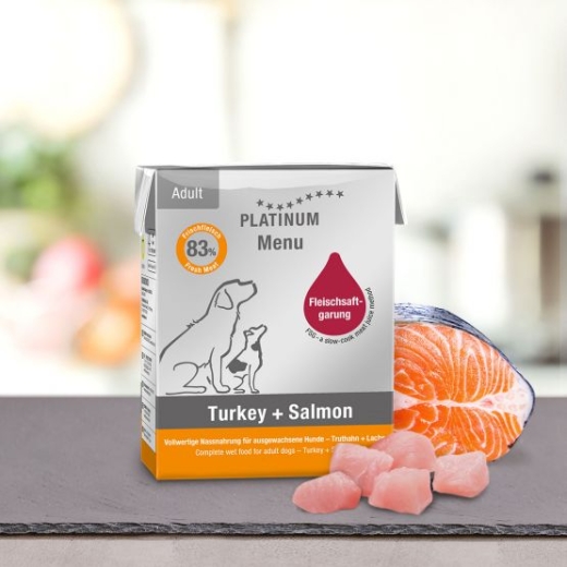 PLATINUM Menu Turkey & Salmon 375 g