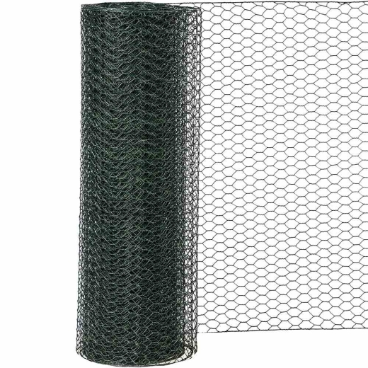 Sechseckgeflecht PVC-grün M: 25 / H:500 mm / L: 10 m