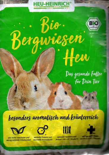 HEU-HEINRICH Bio-Bergwiesenheu 4 kg (DE-ÖKO-006)