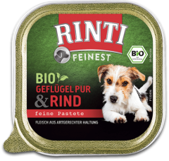 Rinti Feinest Bio Geflügel Pur+Rind 150 g